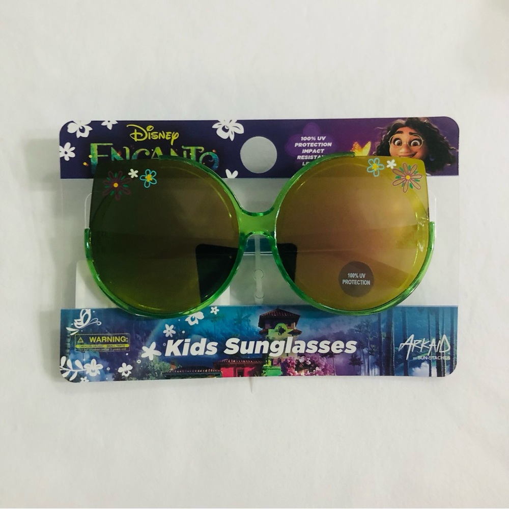 Disney Princess Encanto girl’s cateye sunglasses:100% UV  green. 3+.